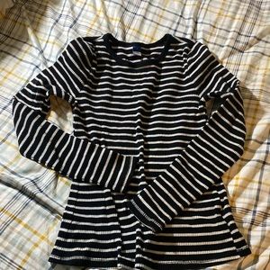 Old Navy Medium Black w/ white stripes